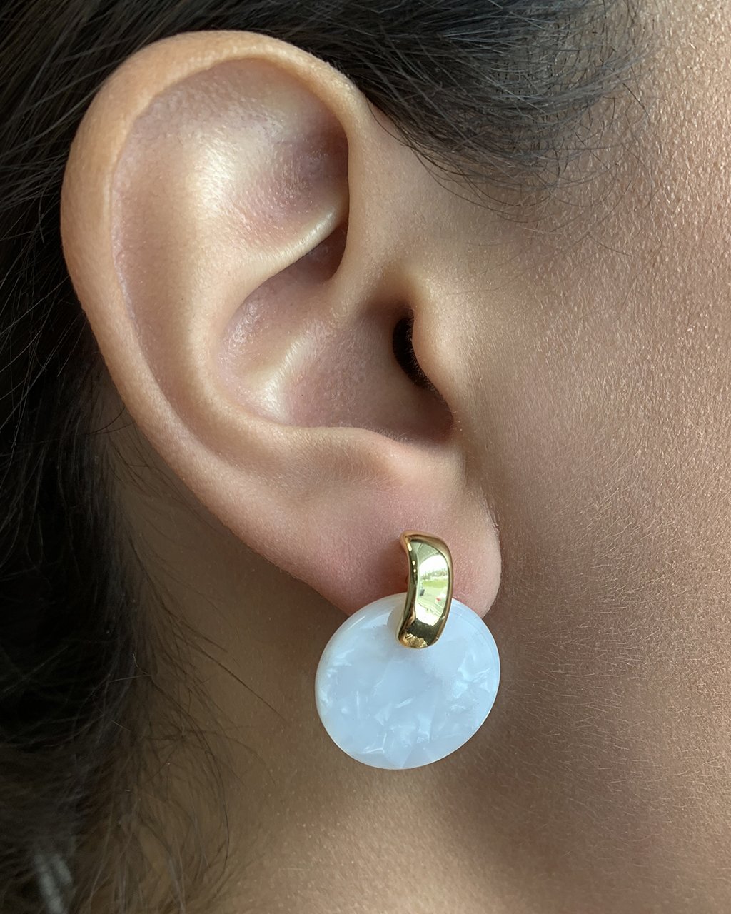 Ocean Resin Teardrop Earrings | Pop-Up Mākeke